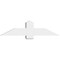 Ekena Millwork Eugene Architectural Grade PVC Gable Bracket, 48"W x 12"H x 6"D x 6"F, 6/12 Pitch GBP048X12X0606EUG00 - alternate 3
